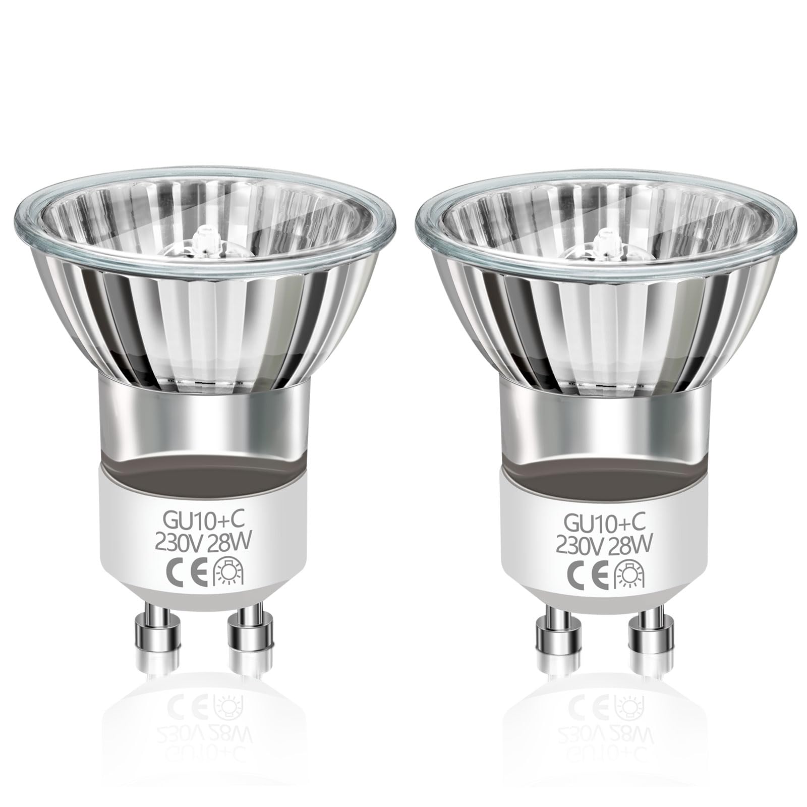 Caldarax Lavalampe Glühbirne GU10 28W Dimmbar 230V, 330LM Warmweiß 2800K, Mini MR11 GU10 Reflektorlampe für Lavalampen, Kerzenwärmer Lampe, 35mm Durchmesser, 2 Stück