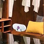 Small Electric Dehumidifier Quiet 1000ml for Bedroom Basement Bathroom