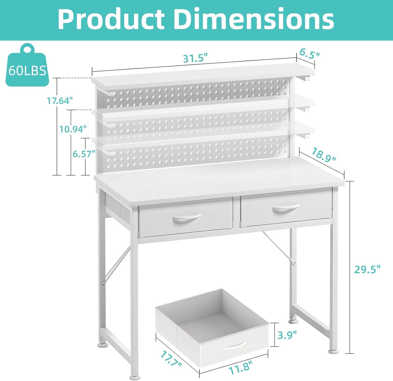 Elevate Your Workspace: Review of the MUTUN 31-Inch Desk with Built-In Power Outlet & LED