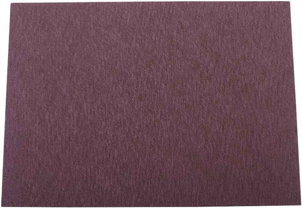 4 Pcs Table Place Mat Leather Western Placemat Tableware Mat Retro Rectangular Placemat