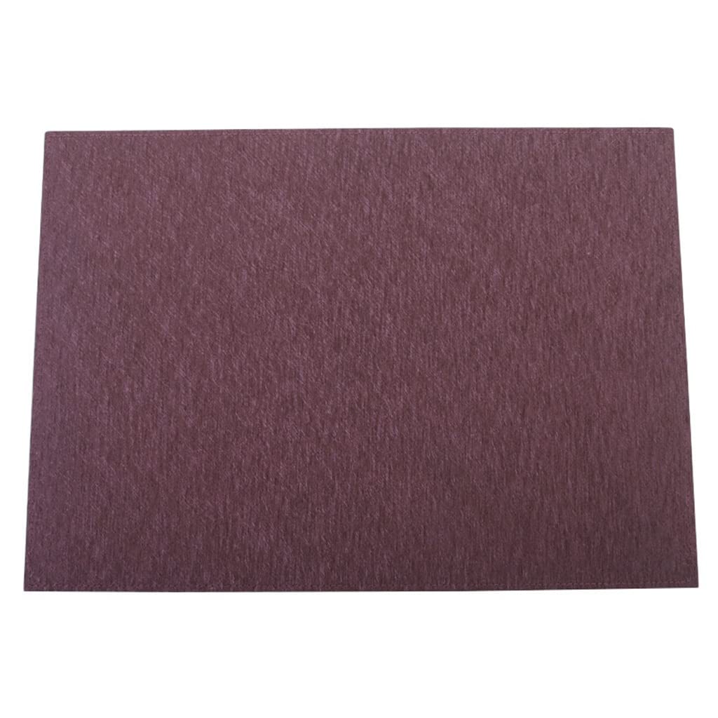 IANSHFKN 4 Pcs Table Place Mat Leather Western Placemat Tableware Retro Rectangular