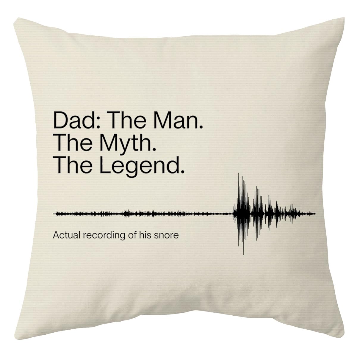 KHstylehoo Best Dad Gifts Cushion Covers, Personalised Dad Gifts from Daughter und Son, Funny Decorative Father's Day Happy Birthday Presents Throw Pillow Cases for Daddy, 45 x 45 cm