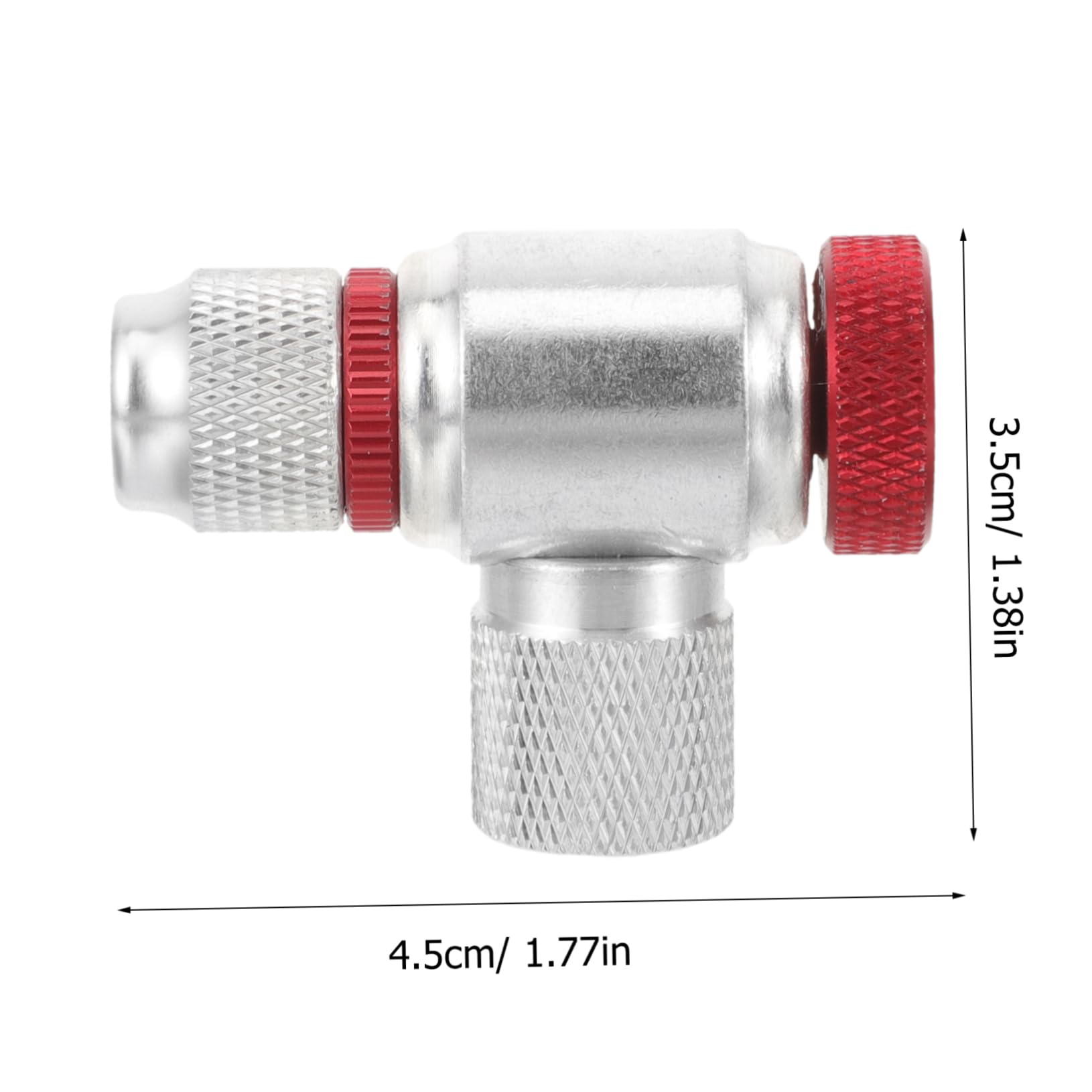 Toddmomy Metal Material Co2 Inflator Nozzle Bike Pump Supplies for Road Bike Pumps