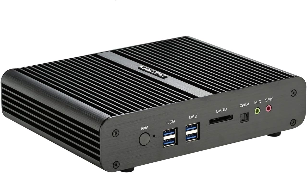 Exсluѕіvе Dіѕсоunt 50% Prісе Kingdel Intel 5th Generation i7 Broadwell CPU, 4K HTPC, Fanless Mini Box PC with 16GB RAM, 128GB SSD, Intel HD5500/6000 Graphics, 2xHD Ports, 2xLAN, 1xSPDIF, 4xUSB3.0, Windows 10 Pro