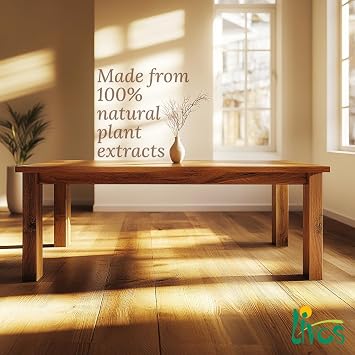 Livos Kunos 244, Natural Wood Oil, Interior Stain and Finish, High Coverage, Easy to Apply, Plant Based, Linseed Oil, Furniture & Flooring Hardwax Oil, Made in Germany (002 - Clear, 50ml)