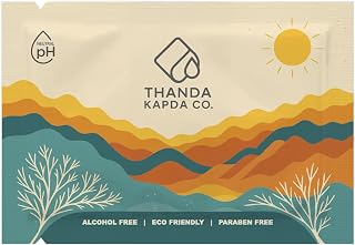 Thanda Kapda Co. Single Sachet Wet Wipes – Gentle, Refreshing & Eco-Friendly | Alcohol Free & Paraben Free for Baby, Women... Price In India