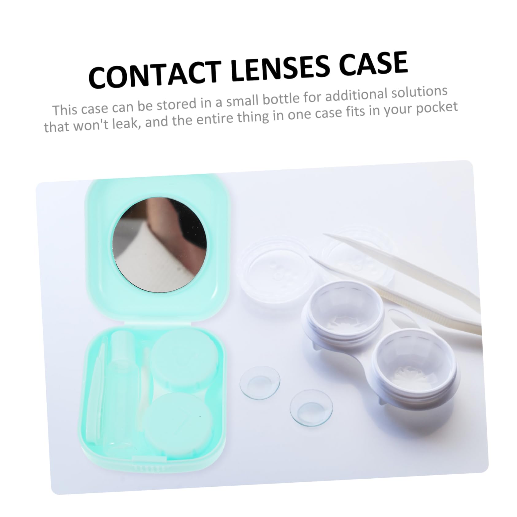 FOMIYES 15 Juegos Estuche para Lentes de Contacto Casos Estuche para Lentes de Ojo Juego de Gafas pequeño Organizador de Lentes de Contacto Herramienta para Lentes de Contacto páginas