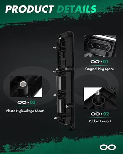 Vista 2137 de SCITOO 1 bobinas de encendido con 4 bujías de iridio para Chevrolet 2011-2015 Cruze 1.4L 2016 Cruze Limited 1.4L 2012-2020 Sonic 1.4L 2013-2021 Trax