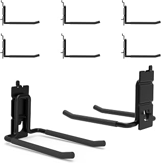 8-Pack Heavy Duty Double Arm Pegboard Hooks Fit 1/4 Inch