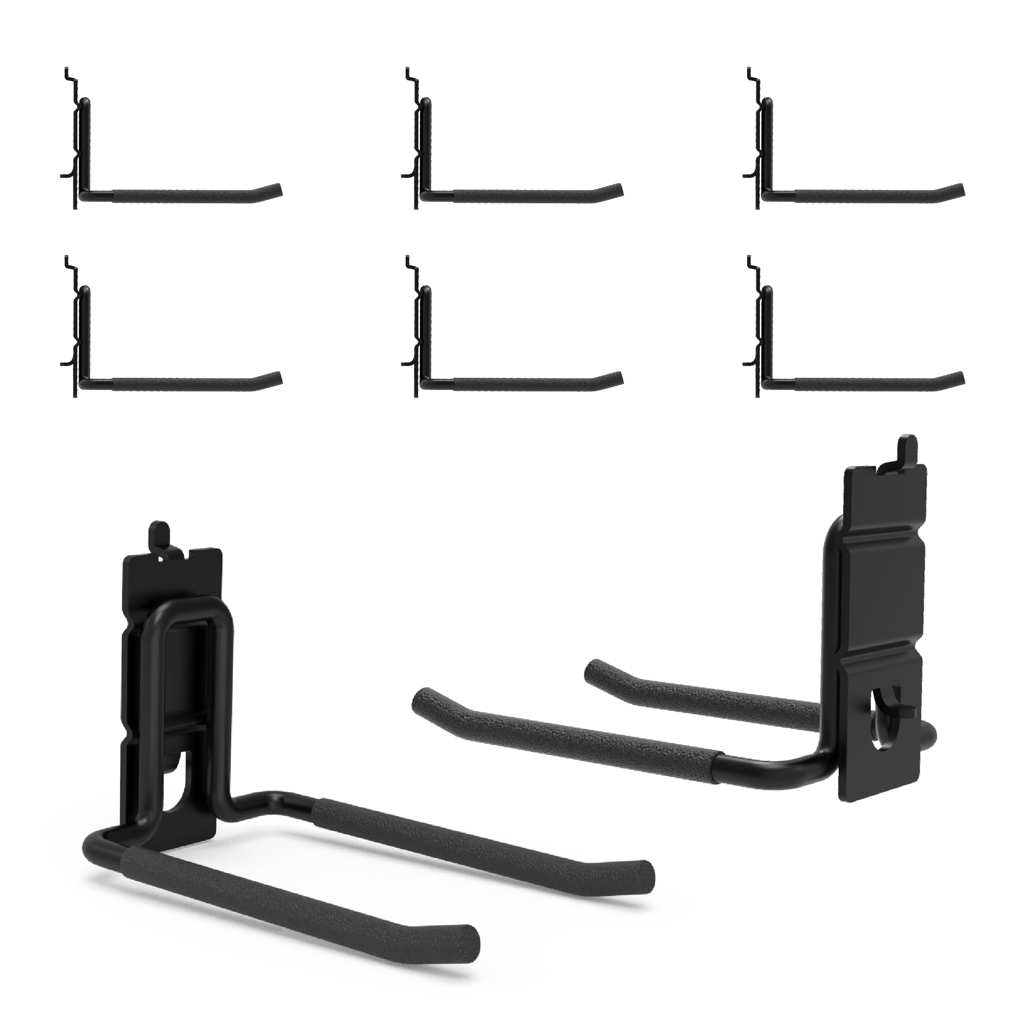 8-Pack Heavy Duty Double Arm Pegboard Hooks