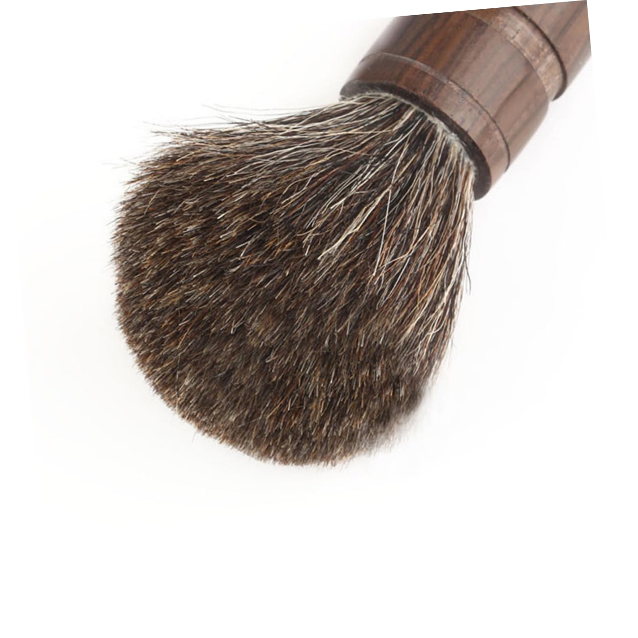 Beavorty 3pcs Natural Wooden Handle Bristles Mustache Beards Brush Fine Bristles Hairbrush for Men Shave Brushes for Men Wet Shaving