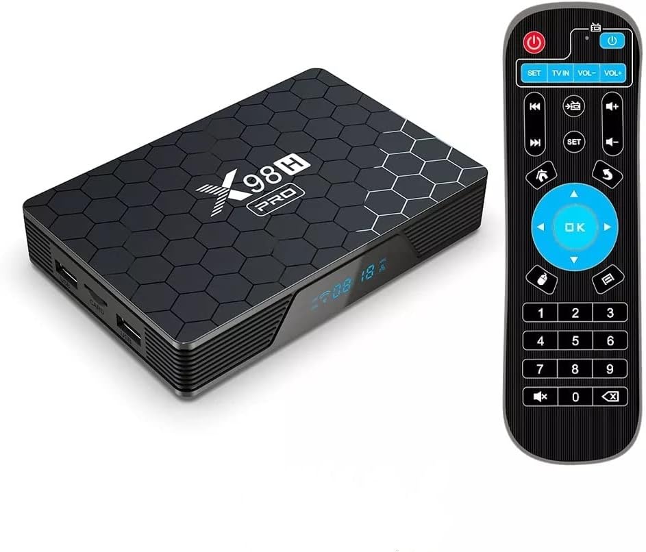 Android 12.0 Smart TV Box 4GB RAM 64GB ROM Allwinner H618 Quad-Core Mali-G31 MP2 GPU with 2.4/5.0Ghz WIFI BT5.0 10/100M Ethernet, Support 4K /3D /1080P /HDMI 2.0/ H.265 Set Top