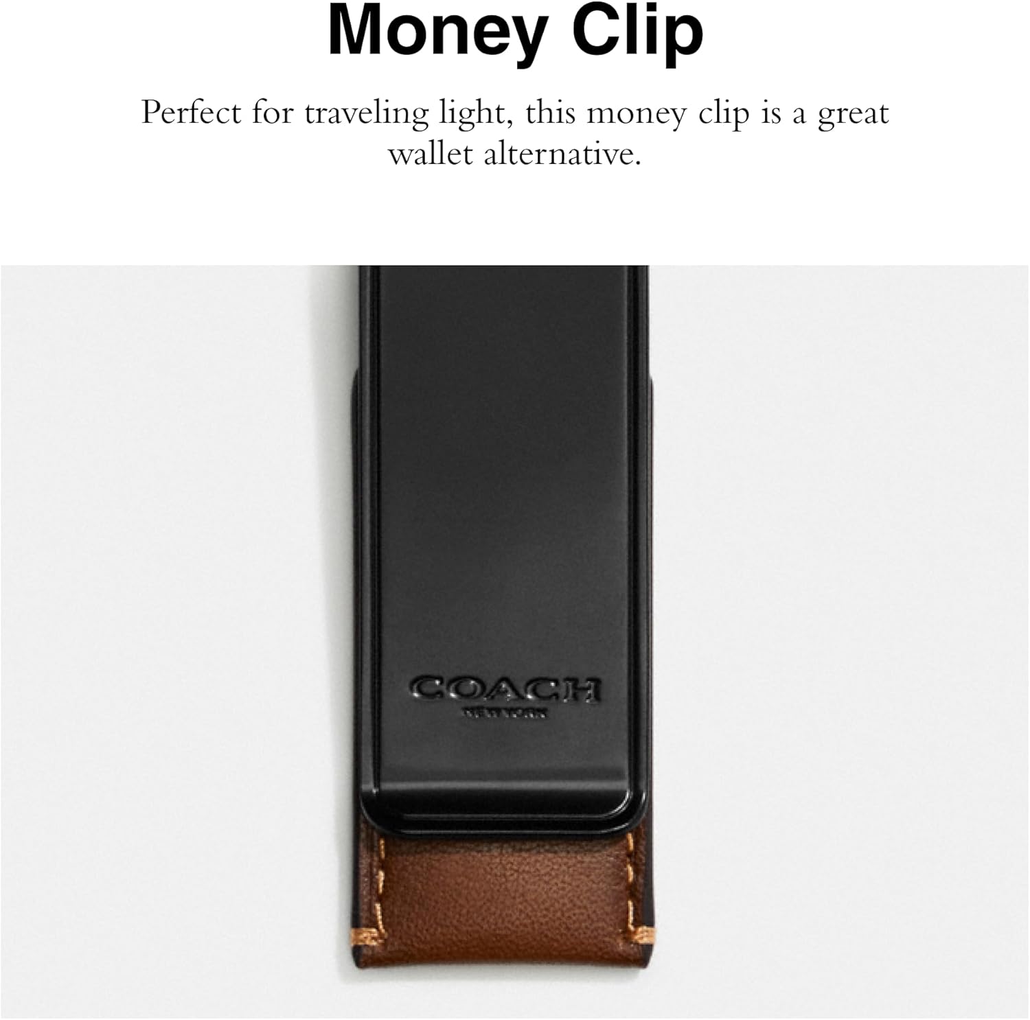 Coach Men's Money Clip in Sport Calf