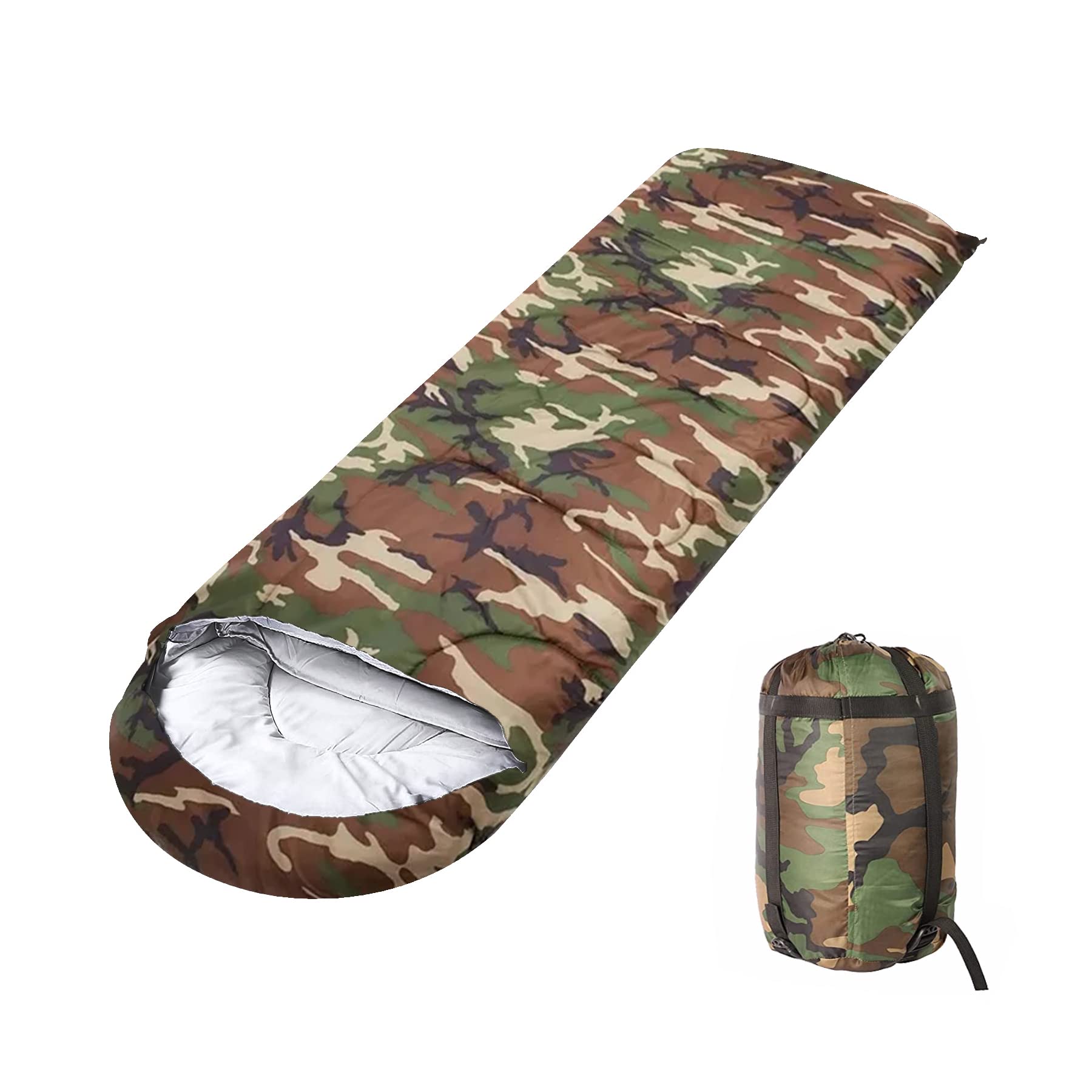 FOBHIYA Sleeping Bag for Adults, Camping Sleeping Bag, Portable and Lightweight for Hiking, Backpacking, Traveling, Campaign, Expeditions and Outdoor Activities (Camouflage) (B0BGFH31WH) Amazon Price History, Amazon Price Tracker