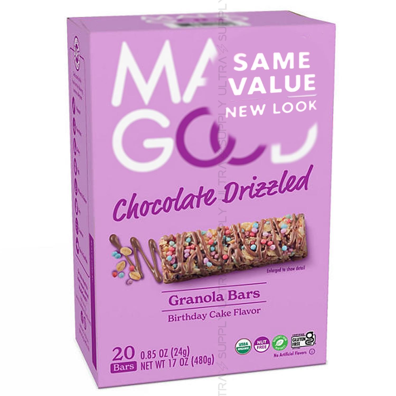 Made_Goods Birthday Cake Granola Bars (20 Count.) Organic, Gluten-Free, Nut-Free Snack Bars for Kids – School Safe, Non-GMO, with Vegetable Nutrients