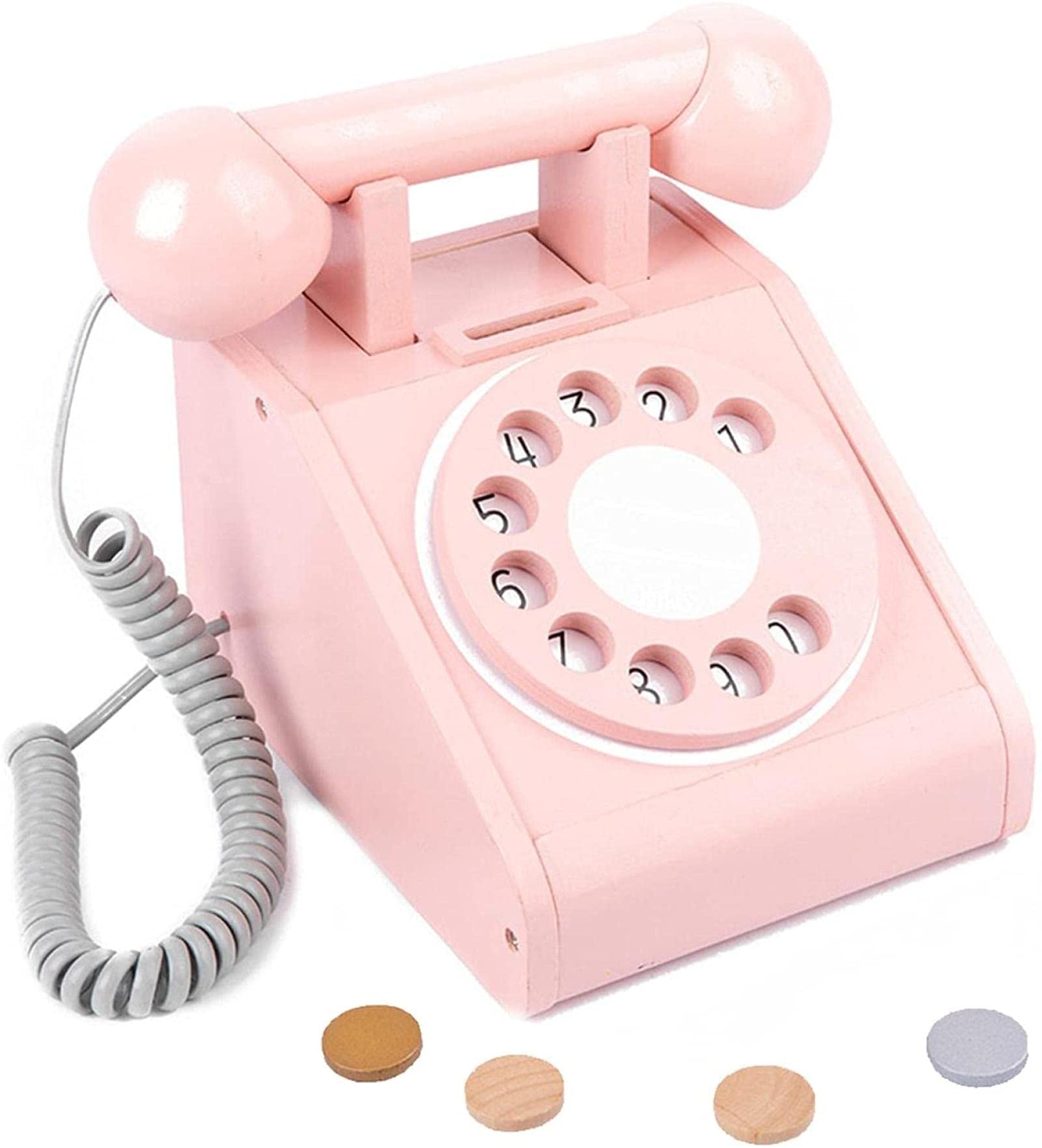 ピンクのダイヤル式おもちゃ電話 Amazon | 電話おもちゃ子供 赤ちゃんミュージカルミニ電話 ラブリー