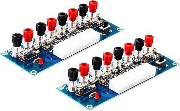 2pcs XH-M229 Bench-top Computer Chassis Supply Modules Transfer Board 24pin 3.3V 5V 12V Desktop Power Supply Breakout Adapter