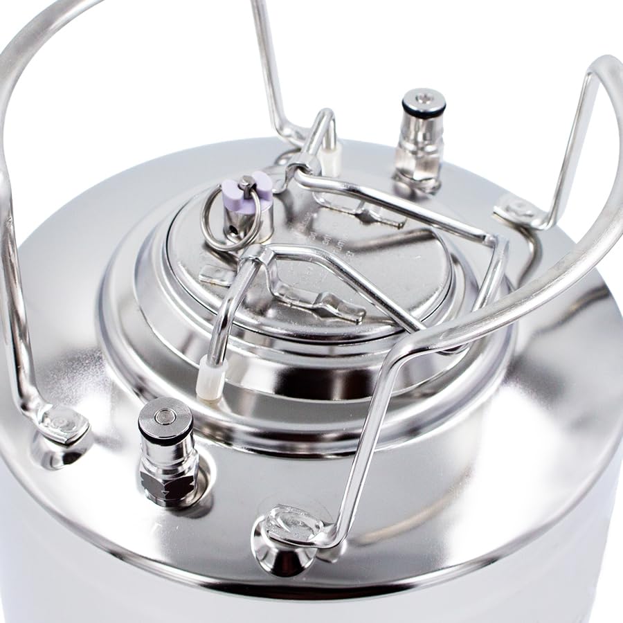 Mash King Ft de cornelius de 9 litres avec double poignes  Ft Cornelius  en acier inoxydable 304, de qualit alimentaire, compatible avec les fts  commerciaux : Amazon.ca: Maison