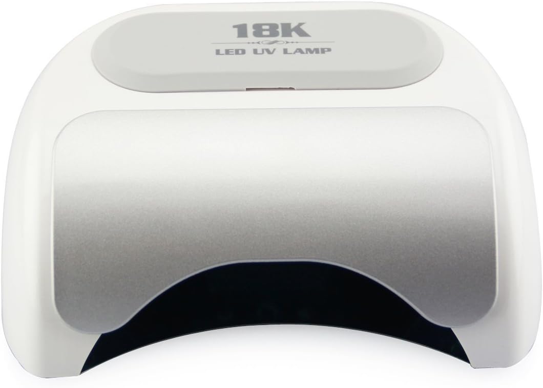48w 110v 220v Gel Nail Curing Light LED Lamp Nail Art Polish LED Automatic Sensor Nail Dryer Lamp for Manicure (White)