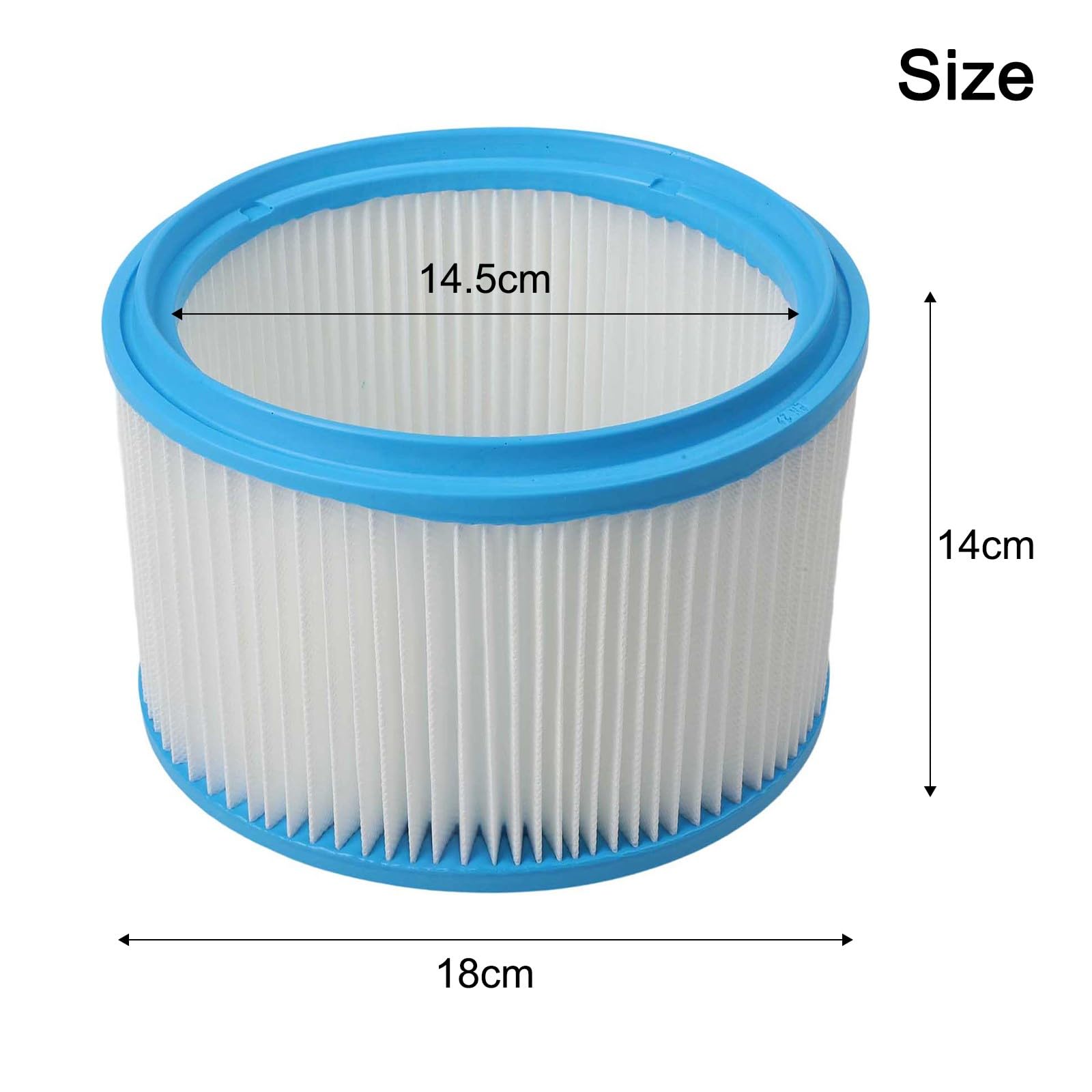 Filtro HEPA redondo, lavable, repuesto para Bosch GAS 20 L SFC, GAS 1200 L, para Nilfisk para Aero 20-21, Attix 30-40, 1 paquete