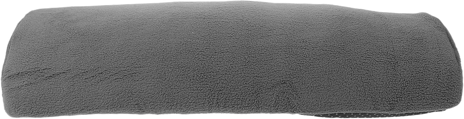 Recliner Footrest Cushion Half Moon Leg Rest Pillow 21.3x10x3.5 Grey Slow Rebound Memory Foam Bolster Pillow for Sofa Lounger Support