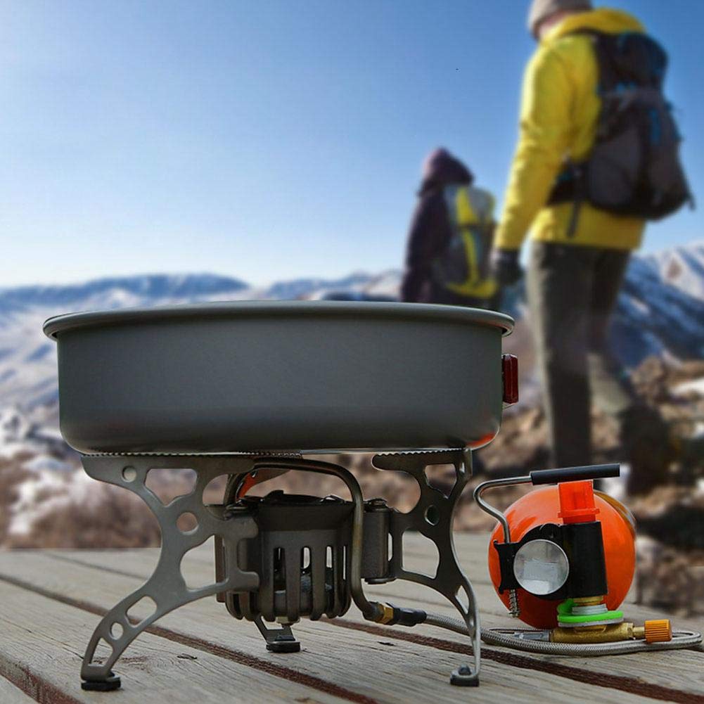 Réchaud de camping polyvalent, réchaud à gaz/fioul, réchaud de camping multifonctionnel