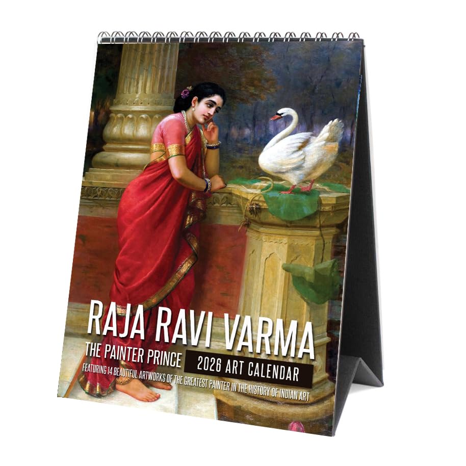 Image of Tallenge - Raja Ravi Varma - 2026 Desk Calendar - 6 x 9 Inches for Home & Office (Paper, Desk Calendar)