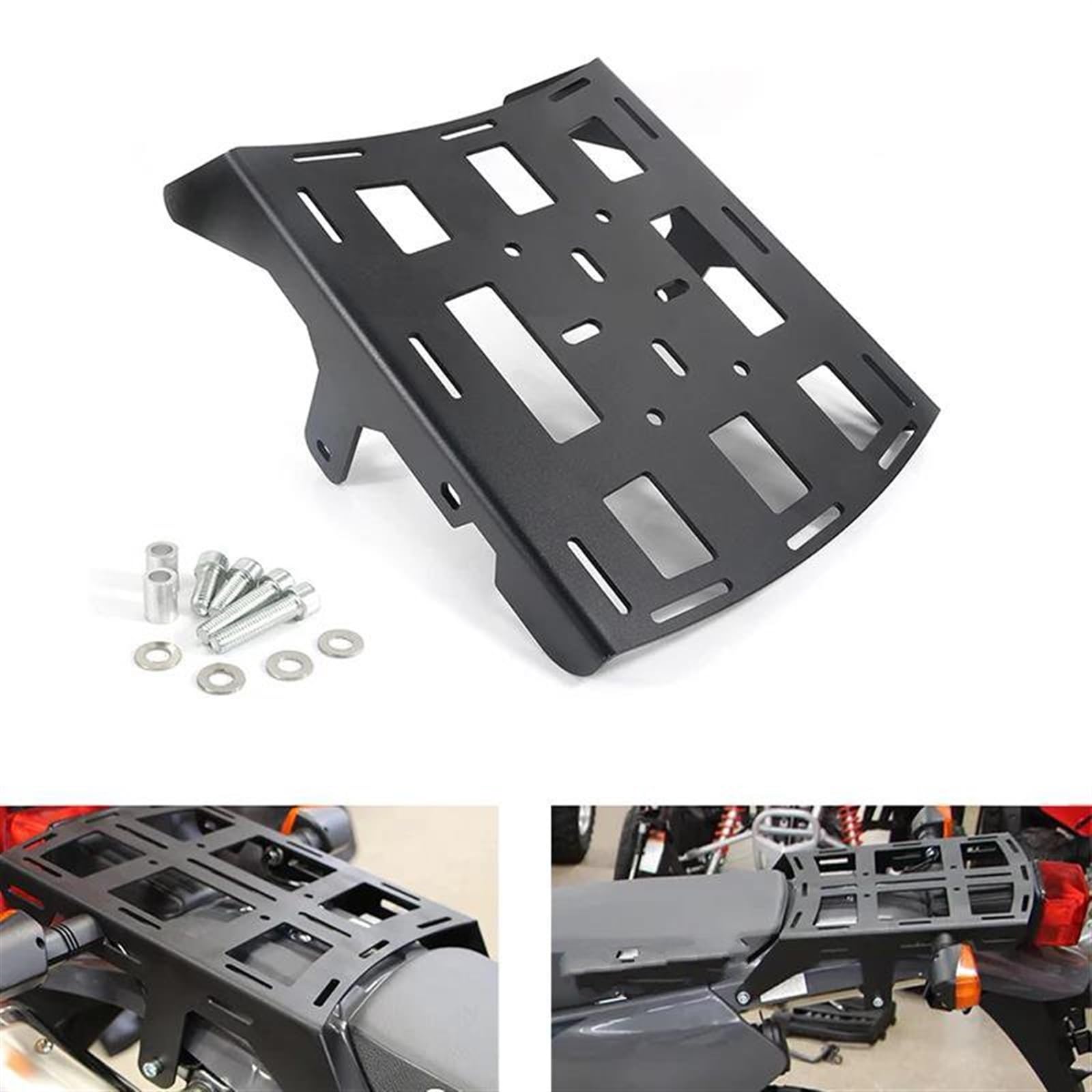 Scaffale portaoggetti Portapacchi Posteriore per Moto Portapacchi Sedile Posteriore Portapacchi Cargo Portapacchi Moto per S&uzuki DR650 Dr 650 1990-2024
