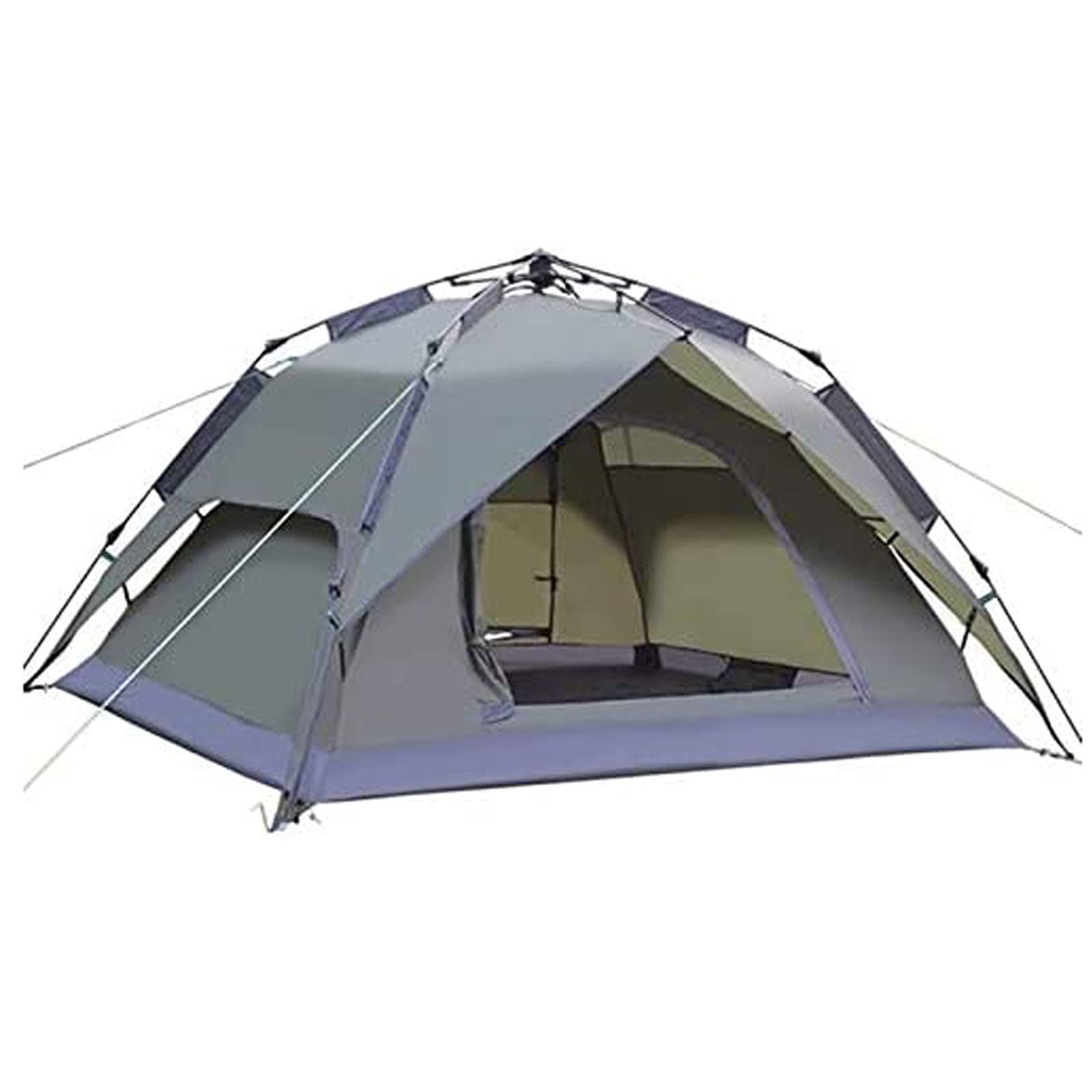Travel Tent Automatic Tent 3-4 Person Camping Tent Easy Instant Setup Portable Backpacking for Outdoors (Color : Blue) (Blue)