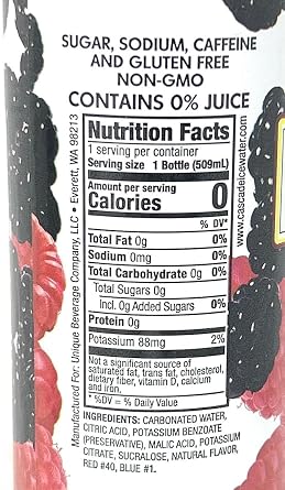 Cascade Ice Sparkling Water 17.2oz - 5 bottles (Black Raspberry)