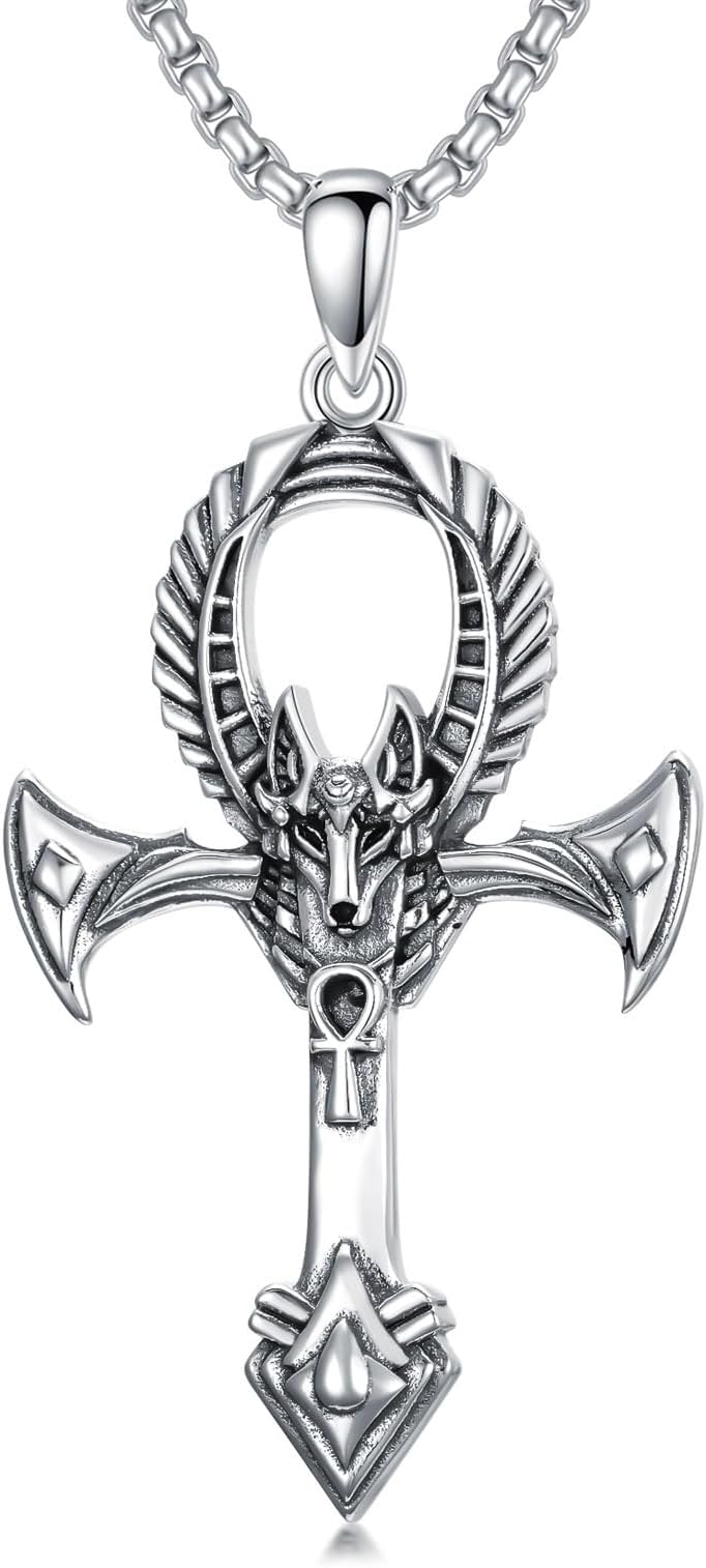 Protection Necklace Sterling Silver Jesus/Virgin Mary/Guadalupe Cross Necklace Mustard Seed Evil Eye Pentagram Amulet Jewelry Christmas Birthday Gifts for Women Men