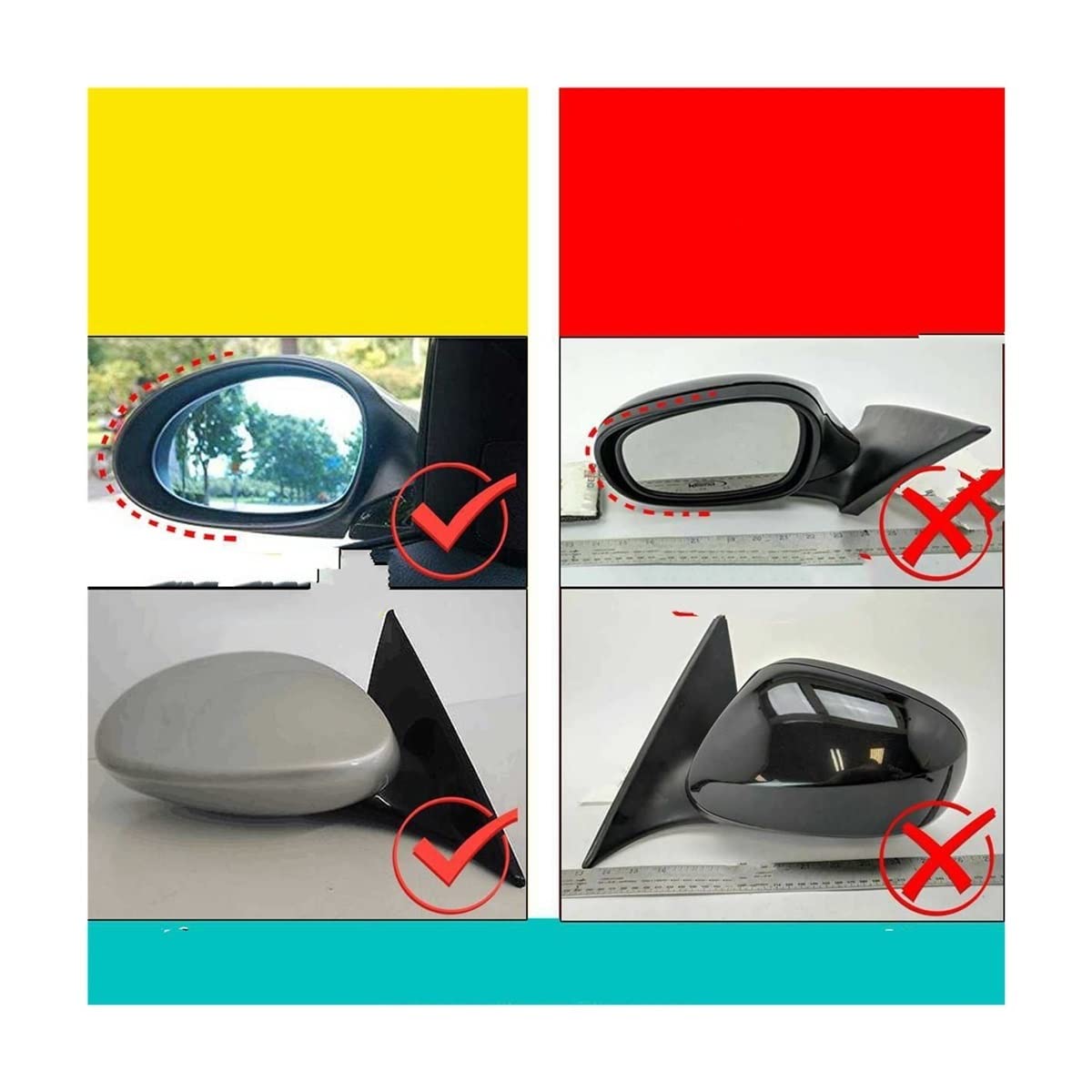 Espejo Retrovisor Coche Tapa Cubierta Espejo Retrovisor Coche Para BMW E90 E91 2005-2007 E92 E93 2006-2009 Cubierta Cubierta Espejo Retrovisor Ala Lateral (Color : 1 UK)