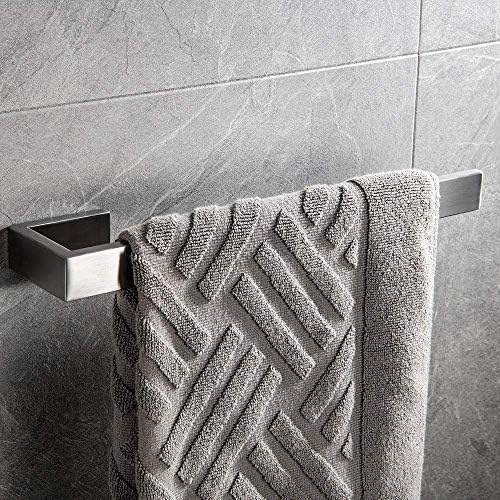 Towel Rack Towel Racks Stainless Steel Wall-Mounted Towel Rack for Kitchen Perforated Towel Ring for Bathroom 35CM