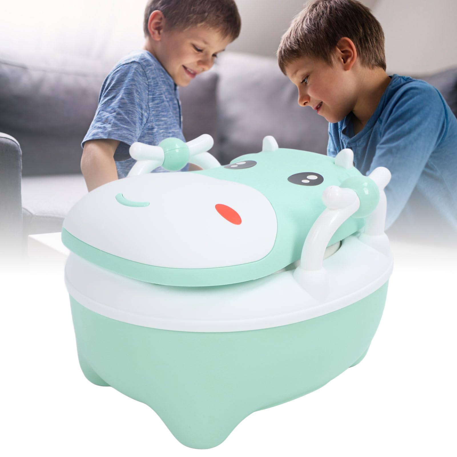 Toilette per Vasino Bambini, Sedile WC Portatile Pieghevole per Addestramento al Bagno, Compatto e Igienico, Verde