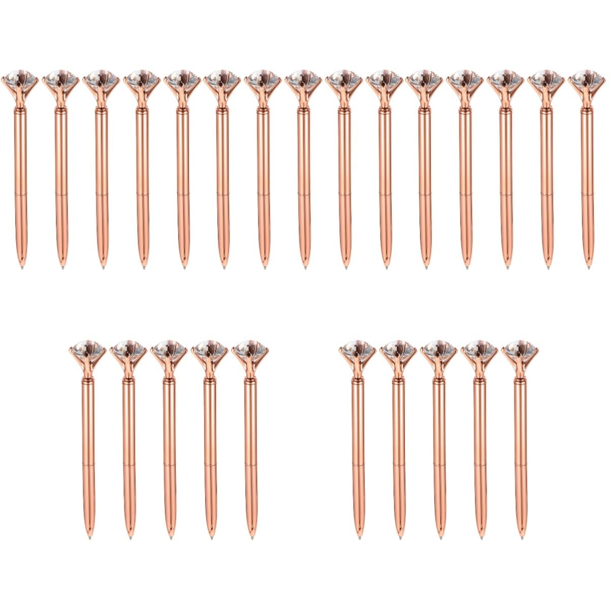 NUOBESTY 5 Ensembles Stylo À Bille Diamant Stylos À Bille s Noirs Effaçables Noirs Gel Strass Jolis À Pointe Fine Marqueurs À Craie Flair 5 pièces * 5