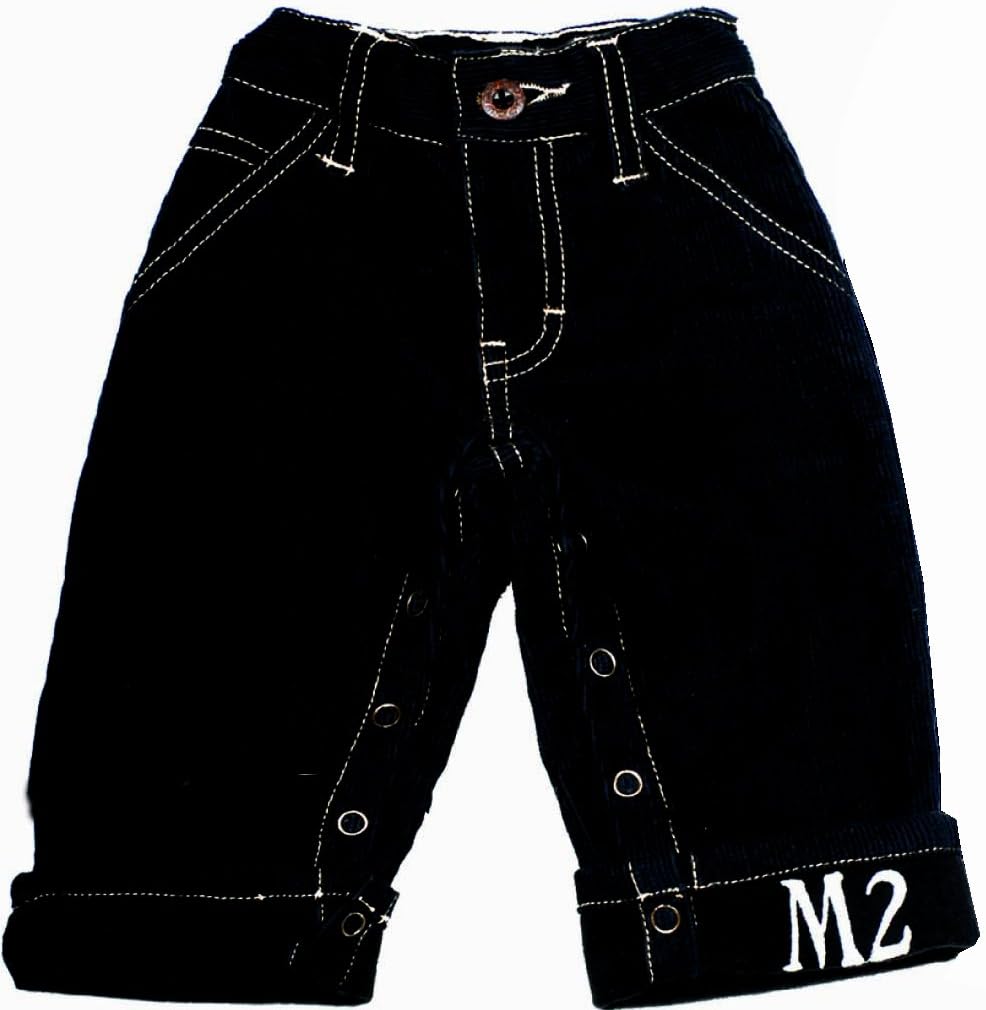 Micro Me B-Chord Black Corduroy Pants, Black, 9 Months