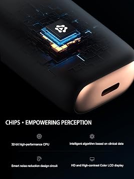 YRY Smart Breath Odor Detector, Portable Halimeter for Bad Breath, Precise MEMS Sensor, 32-bit CPU, Auto Calibration, 30-Day Rechargeable Battery