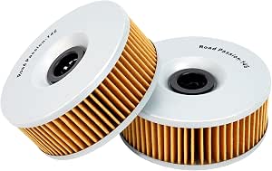 Road Passion Ölfilter Set (2 Stück) Für YAMAHA XS1100 / XJ1100 – Hochleistungs-Patronenfilter HF146/KN146