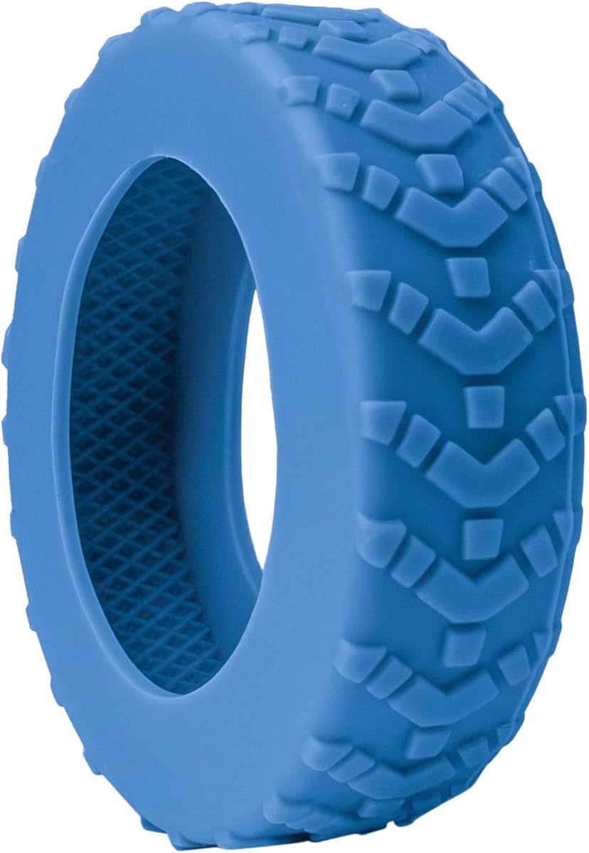 10 Pcs Luggage Wheel Covers, 40% Wider Coverage & Anti-Slip Silicone Suitcase Protectors, Noise Reduction Travel Accessories for Spinner Wheels (Blue, M (2〜2.2 Inches))