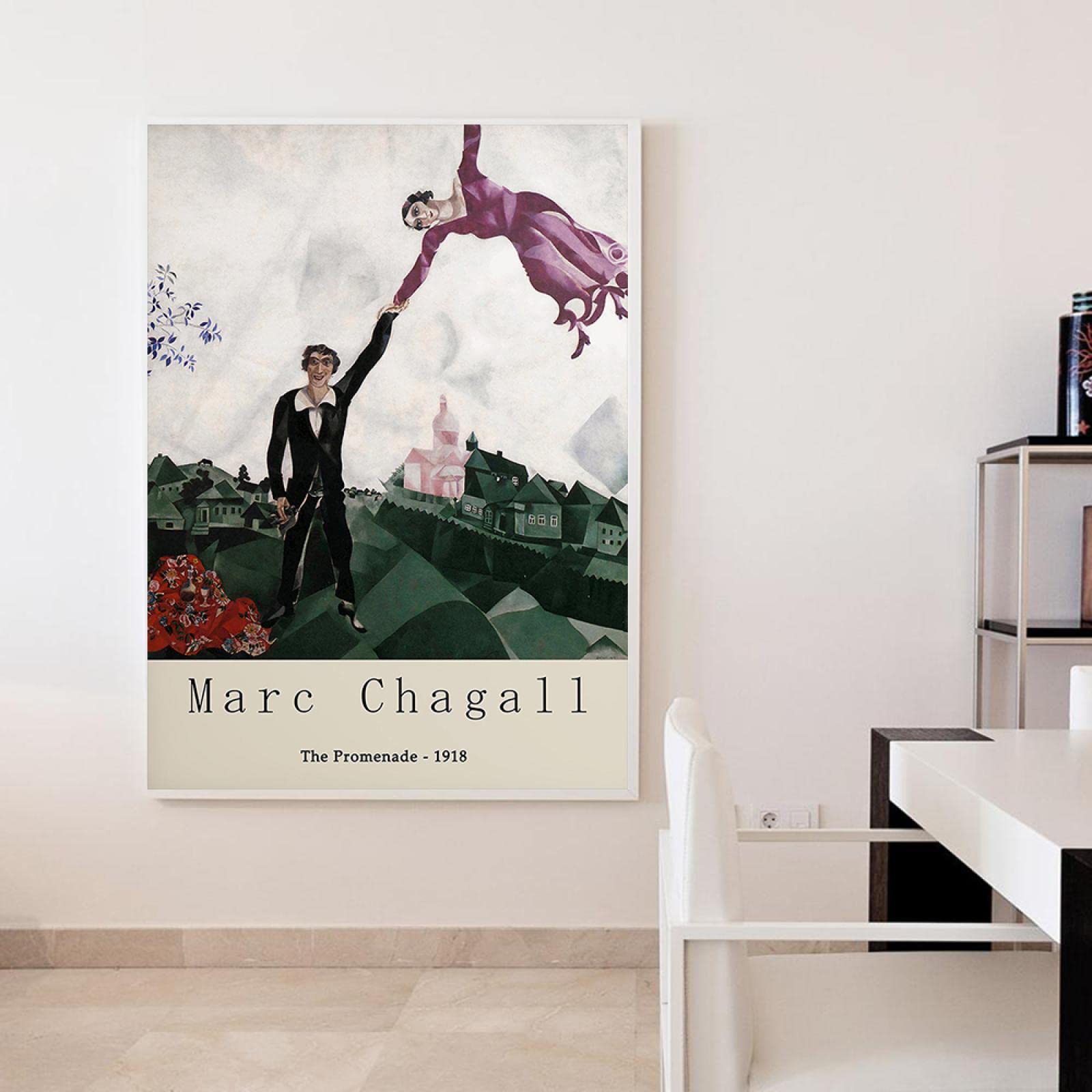 Reproductions D'art Autoportrait avec Easel, 1914 de Marc Chagall