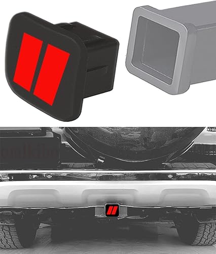 Miniatura 4 de Tapa de enchufe de tubo de enganche de remolque de 2 pulgadas, tapón de enganche de tubo receptor de goma compatible con accesorios de automóvil