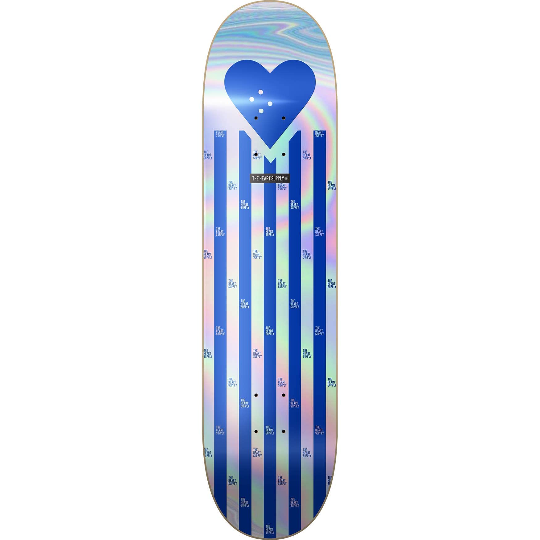 Planche de Skate Deck, R7 Foil Bleu Stripes 8.25
