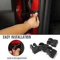 Vista 6 de Jimen Compatible con Ford F150/Ford Bronco Sport 2021-2023, 4 piezas de cubiertas protectoras de brazo de control de puerta de automóvil