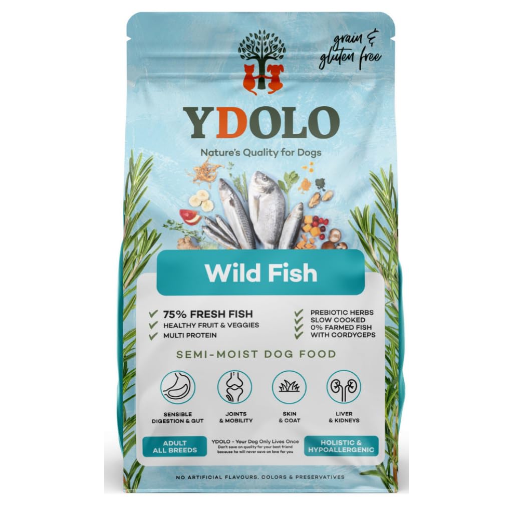 YDOLO Healthy & Pure Wild Fish Complete Cold-Pressed Dry Dog Food, 2.5kg — image 1