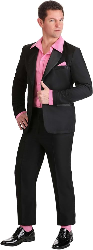 Amazon.com: Fun Costumes Grease Prom Danny Zuko Costume Suit for Men -  Adult Movie-Inspired Attire for Halloween and Themed Parties, Small, Black  : Clothing, Shoes & Jewelry