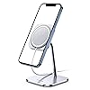 Lamicall Phone Stand for Apple 15W MagSafe Charger - [Charger Not Included] 360 Rotation Adjustable Aluminum Charging Holder Dock for Desk, Compatible with iPhone 16 15 14 13 12 Pro, Pro Max, Plus