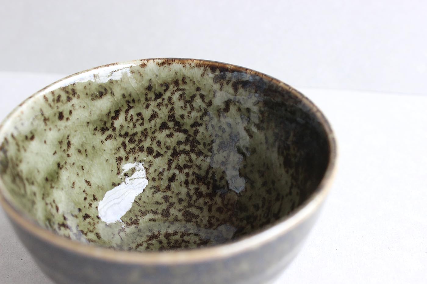 Traditionelle japanische Teeschale, handgefertigt, Grüntee, Chawan, Trinktee, Geschirr, Keramik, Set mit 5 Stück (Kura Dashi)