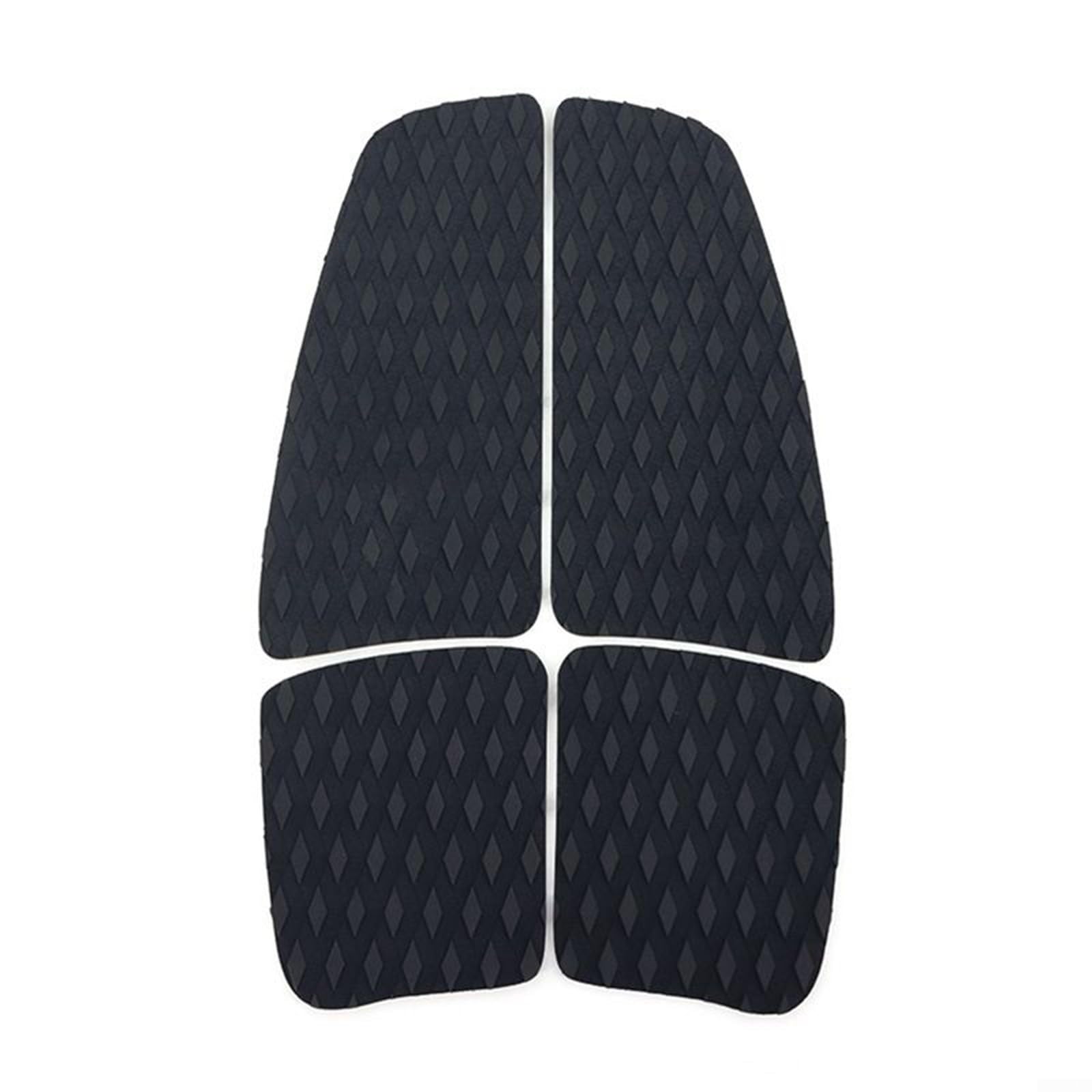 Eva Tabla de surf Traction Pad Ultra antideslizante 4 piezas Set 54x39 y 40x30 Cm Modular Deck Grip para Longboards Esurfboards Rojo (negro)