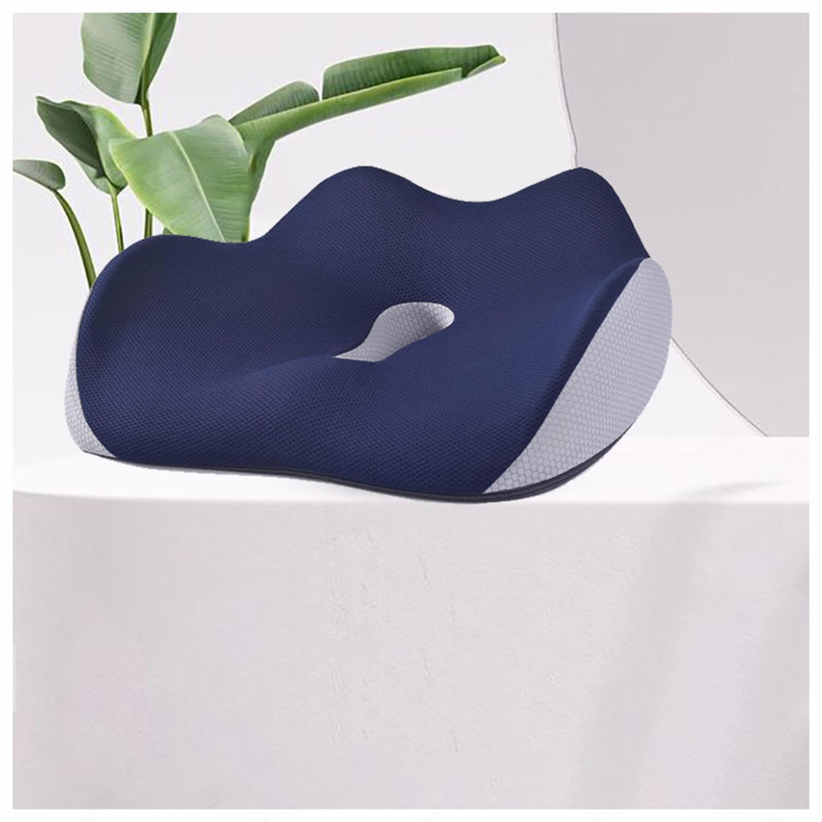 HAZARA Cojín Antiescaras, Cojin Espalda Lavable Ergonómico, Cojín De Asiento para Largas Horas Sentadas En La Oficina,Automóvil,A-Blue