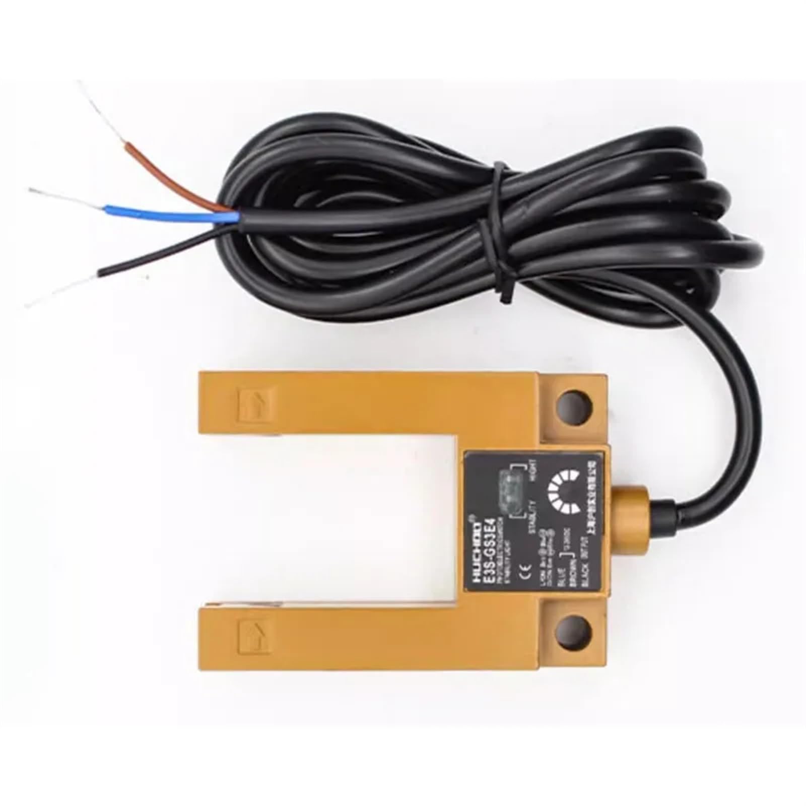 Interruptor fotoeléctrico con ranura en forma de U E3S-GS3E4 E3S-GS3B4 GS30 E3S-GS1E4 tres cables NPN PNP universal (Color : E3S-GS3E4)